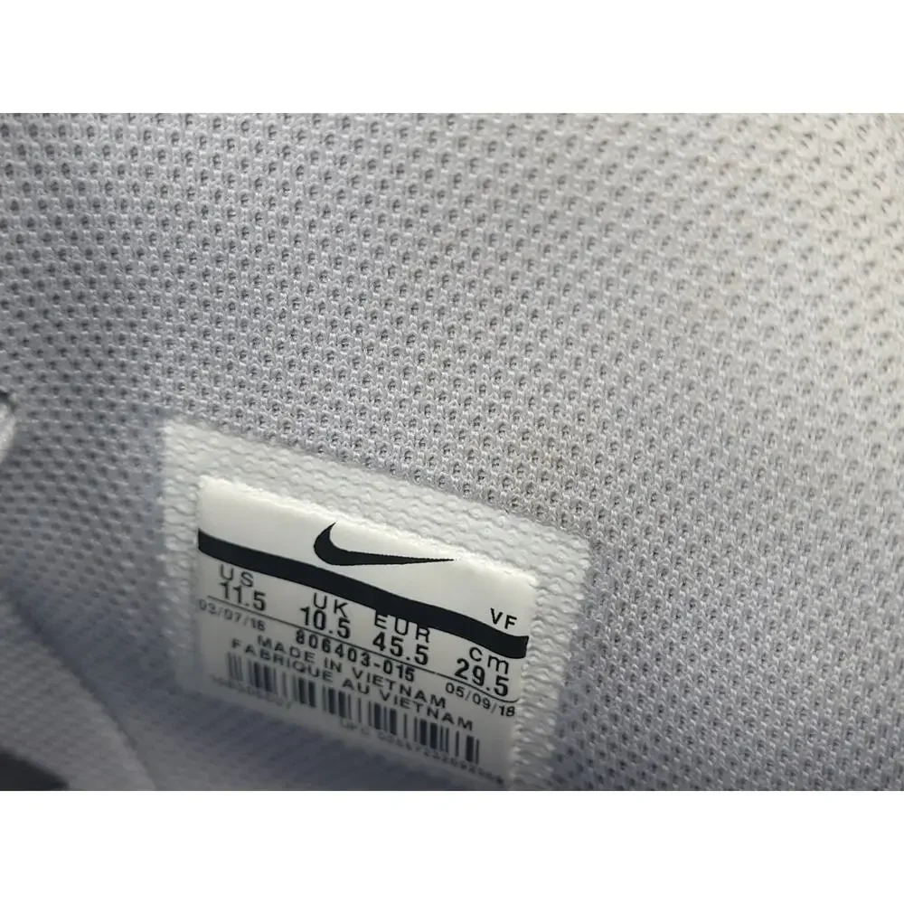 Nike Air Force 1 High Chenille Swoosh Gray Blue 806403-015 Men's Size 11.5
